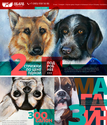 Интернет-магазин зоосалона Салта